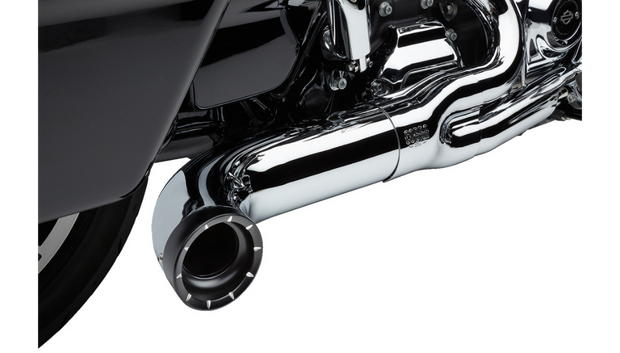 COBRA Turn Out 2-into-1 Exhaust System - Chrome - M8