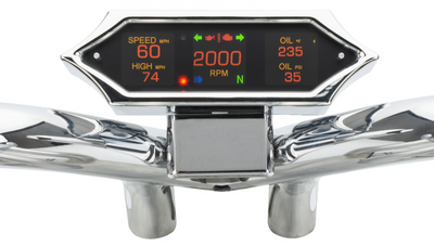 DAKOTA DIGITAL MLX-9000 Series Gauge Speedometer - Spiked - Chrome - '04-'13