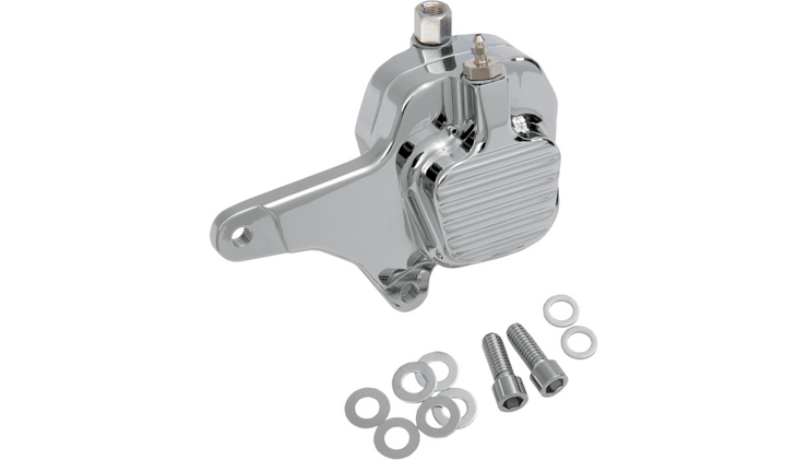 GMA ENGINEERING BY BDL Custom Billet Aluminum Front Brake Caliper Front Caliper - 84-99BT - Classic Chrome