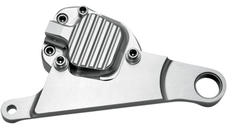 GMA ENGINEERING BY BDL Custom Billet Aluminum Front Brake Caliper Front Caliper - FXSTS - Classic Chrome