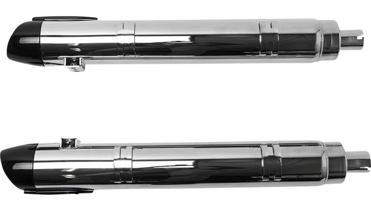 S&S CYCLE 4" Broadhead Slip-On Mufflers - Slash Cut - Chrome - Indian