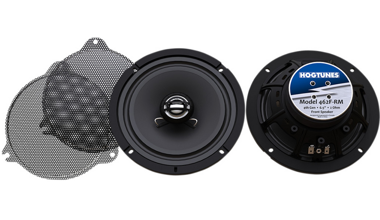 Hogtunes Gen 4 6.5” 2 Ohm Front Speakers With Grills