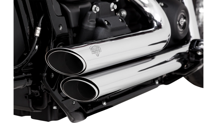 Vance & Hines Shortshots Staggered Exhaust System - Chrome