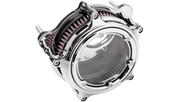 PM Performance Machine Vision Air Cleaner - Chrome - Touring/Softail