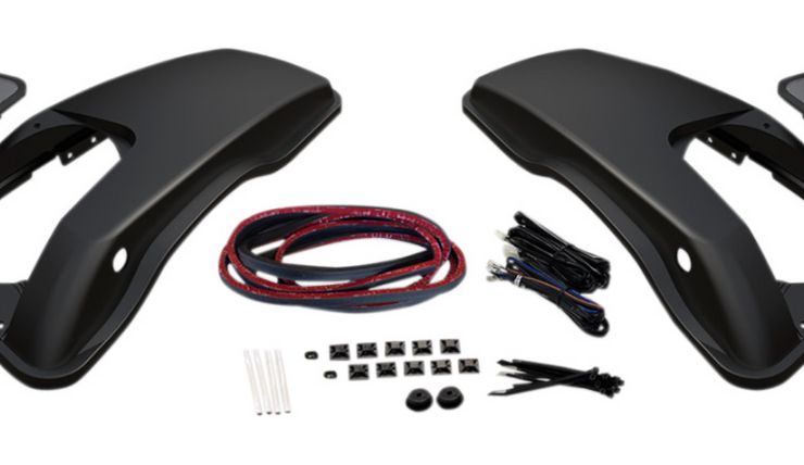 HOGTUNES Saddlebag Speaker Lid Kit 6X9 2014+ Harley Davidson Touring