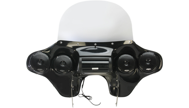 HOPPE INDUSTRIES Quadzilla Fairing with Stereo Receiver Stereo Fairing - Handlebar Control -Softail
