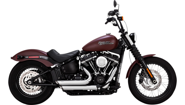 Vance & Hines Shortshots Staggered Exhaust System - Chrome