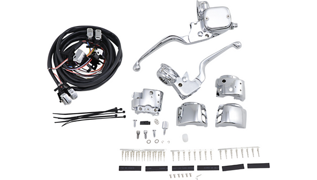 DRAG SPECIALTIES Handlebar Control Kit with Mechanical Clutch - 9/16" Master Cylinder - '96 - '11