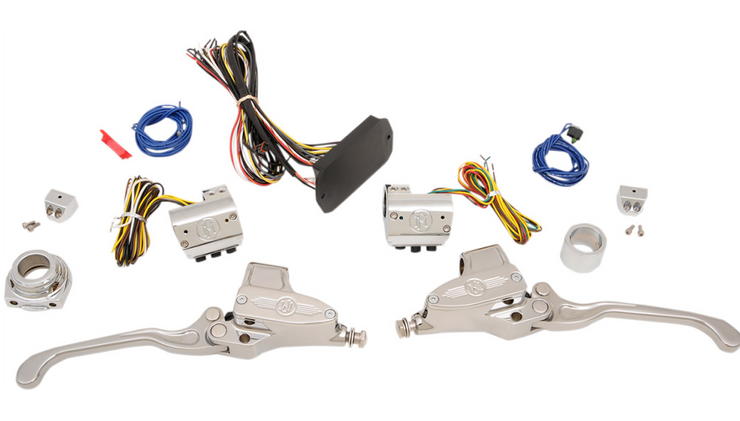 PERFORMANCE MACHINE (PM) CAN-Bus Handlebar Control Kit - Hydraulic - 9/16" Master Cylinder - Chrome