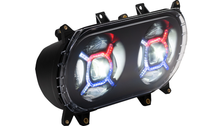 Custom Dynamics ProGLOW™ Double-X LED Roadglide Black