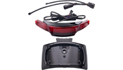 CIRO Latitude Tail Light & License Plate Mount with Lightstrike™ - Red Lens - Black