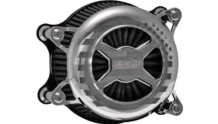 VANCE & HINES VO2 America Air Cleaner - Chrome - Twin Cam