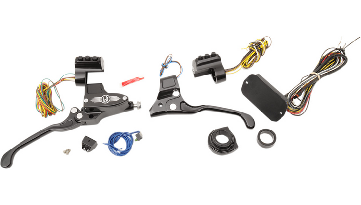 PERFORMANCE MACHINE (PM) CAN-Bus Handlebar Control Kit - Hydraulic - 9/16" Master Cylinder - Black