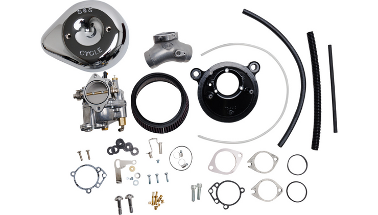 S&S CYCLE Super E Carburetor and Stealth Kit - Chrome - Big Twin '84-'99