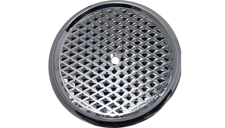 COVINGTONS Air Cleaner Cover Insert - Diamondback - Chrome