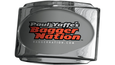 PAUL YAFFE BAGGER NATION CVO Universal Stealth III License Plate Frame - Chrome