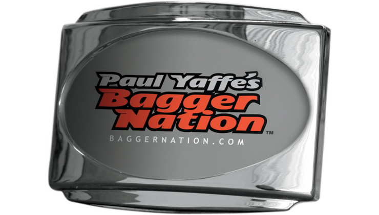 PAUL YAFFE BAGGER NATION CVO Universal Stealth III License Plate Frame - Chrome