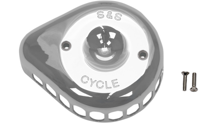 S&S CYCLE Stealth Air Cleaner Cover Mini Tear-Drop - Chrome