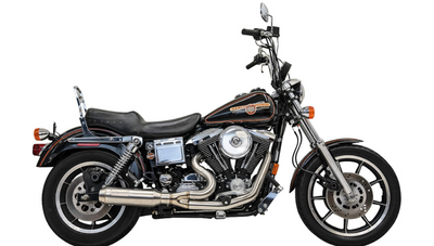 Bassani 2-into-1 Ripper Exhaust System with Super Bike Muffler - Stainless Steel - Dyna