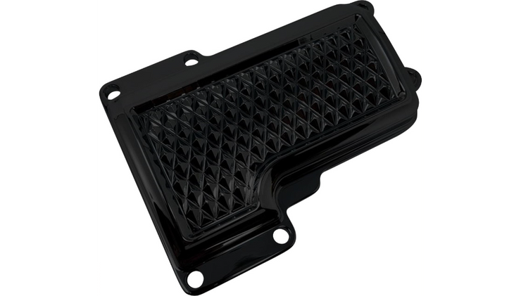 COVINGTONS Transmission Top Cover - Diamondback - Black - Twin Cam